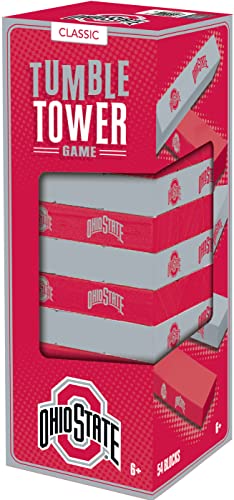 MasterPieces Game Day - NCAA Ohio State University Buckeyes - Officially Licensed Tumble Tower, Real Wood Blocks