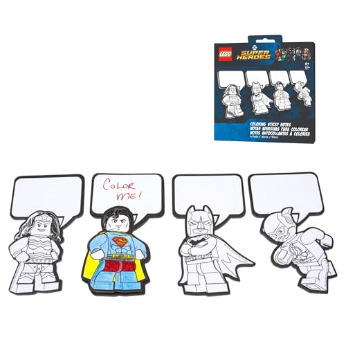 Notes adhésives Batman Lego DC 53478 idéales pour colorier et décorer votre bureau
