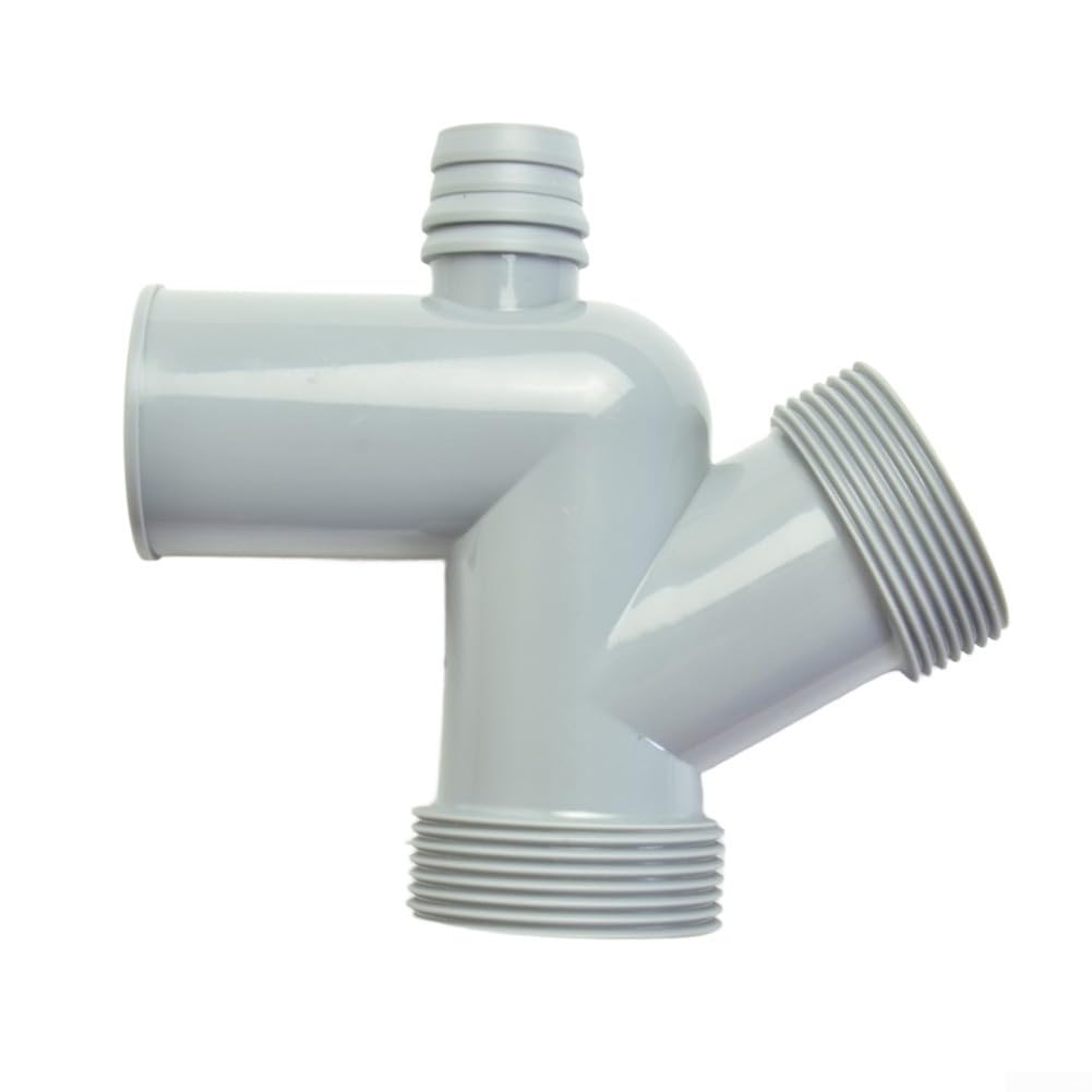 Doppelschlitz-Abwassergarnitur gebogen für Lebensmittelabfallentsorger | Single slot compatible, plastic build, reduces clogs, easy fit, grey or black finish