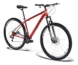 Bicicleta Aro 29 Sutton Extreme 21V Shimano Freio a Disco Quadro de Alumínio 21 Marchas com Suspensão Com Trava e Regulagem
