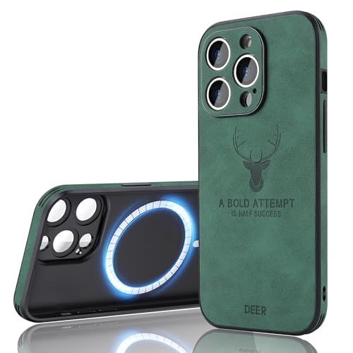 JOOBOY iPhone 13 Pro �P�[�X 6.1" MagSafe�Ή� �����Y�ی� �����}�O�l�b�g ���C�����X�[�d �ϏՌ� ���^ �R���p�N�g PC�f�� �w�� ������PU���U�[ �n�[�h�J�o�[ �}�b�g���H �w��h�~ �J�����ی� �g�уJ�o�[iPhone1