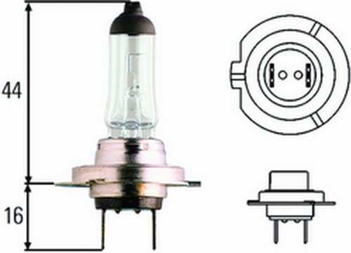 Image of Hella H7 100W High Wattage Bulb, 12V