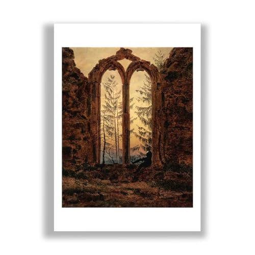 Caspar David Friedrich The Dreamer impression d'art mate Medium poster romantique