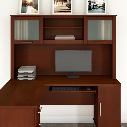 Bush Business Furniture WC81731 Bush Furniture Somerset 60W Desk Hutch In Hansen Cherry, Attachment thumb #1