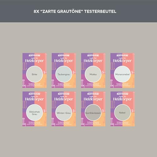 Rust-Oleum Heizkörper Testerbox - Zarte Grautöne - Hochglanz
