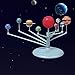 ZJchao Niños DIY 9 Planetas Modelo de Sistema Solar Ensamblaje y Pintura Juguete Educativo, Bola de luz Astronómica Juguetes Experimentales de Ciencia