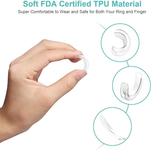 8 Stück Ring Verkleinerung Unsichtbar, Ringverkleinerer Unsichtbar, Ring Zu Groß Ringeinlage, Ring Kleiner Machen, Ringeinlage Zum Verkleinern, Für Alle Ringe,Verschiedene Größen