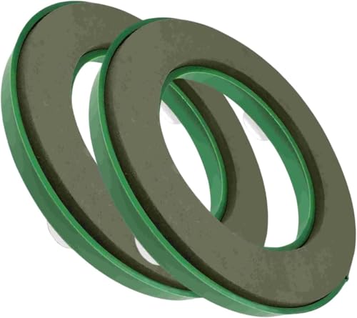 14 Inch Foam Wreath Ring Pack of 2 with Plastic Back | Durable Foam Circle Wreath Rings for Crafting Floral Designs and Wreath Making | Sturdy Plastic Backing for Long-Lasting Support.