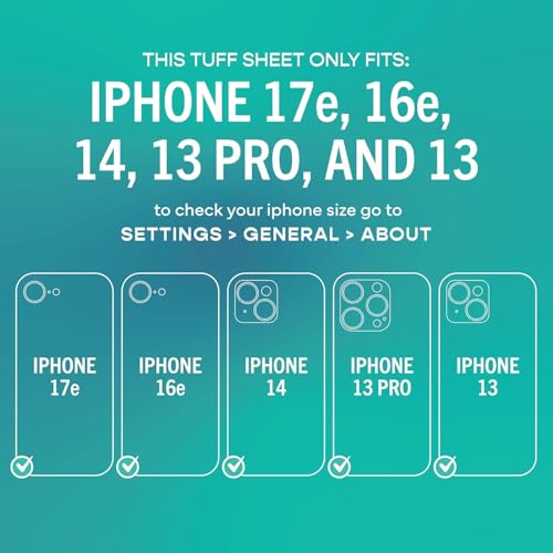 Image of Mr.Shield Align-X Screen Protector for iPhone 14 /13 /13 Pro /17e /16e | (2 Pack) Tempered Glass, 10H Hardness Guard, Military Grade Protection, Easy Install, Case-Friendly, Anti-Static
