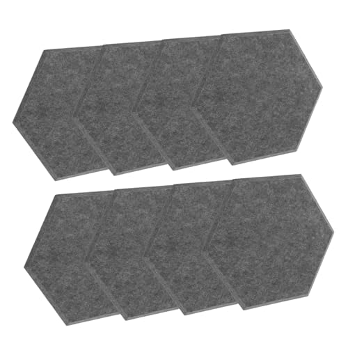 Levemolo 8 piezas Paneles Absorbentes de Sonido para Tratamiento Acústico Paneles de Fieltro Profundo Aislamiento Acústico Fácil Instalación para Estudios en Casa y Salas de Juegos miniatura 6