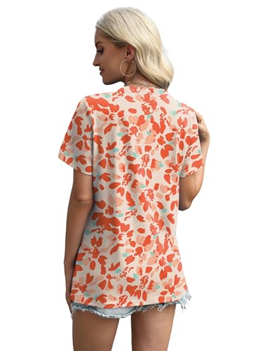 Image of XIEERDUO Womens Summer Tops 2026 Pleated Round Neck Short Sleeve Shirts Business Casual