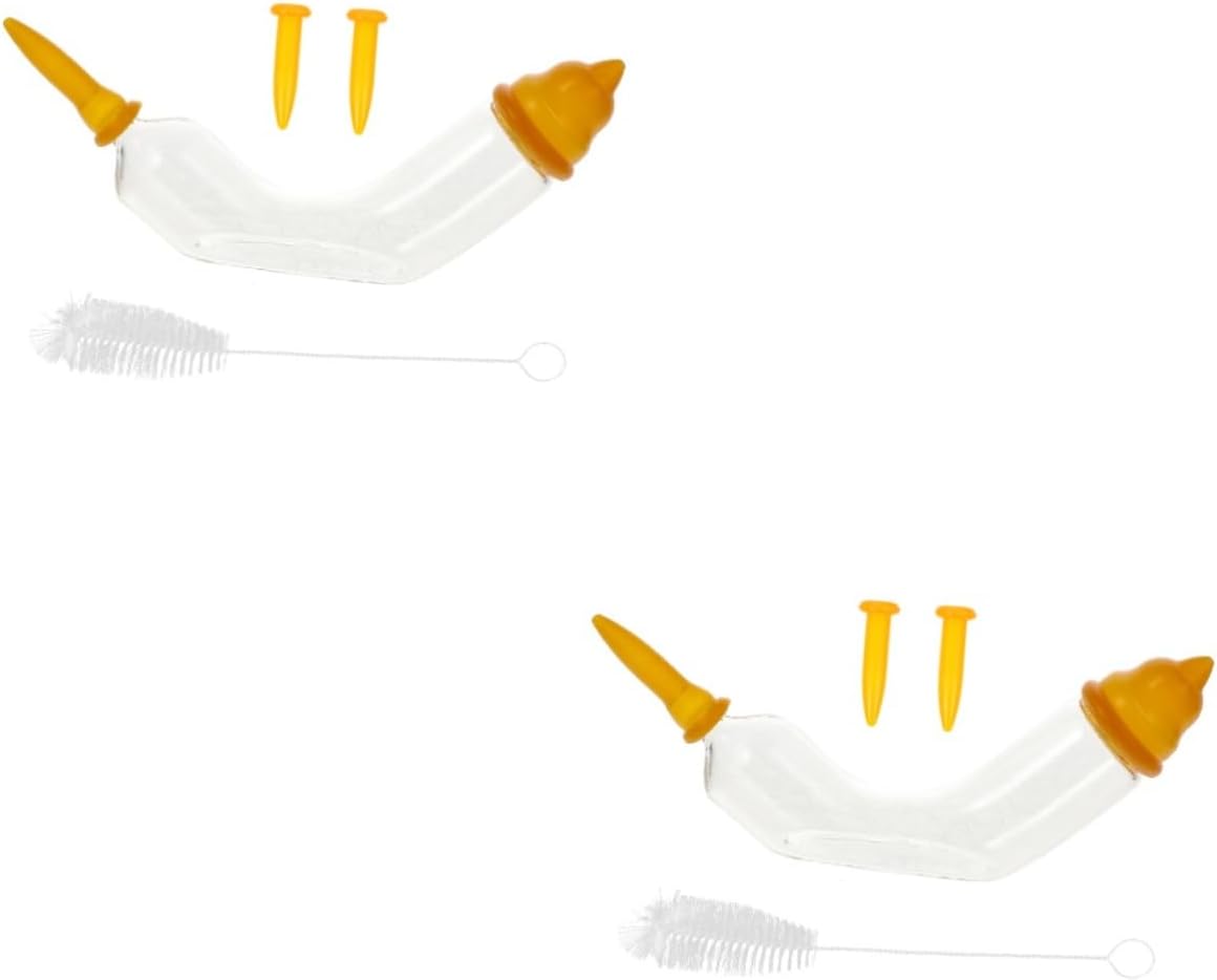 Mipcase 2sets Nursh Nipples Replacement Kitten Puppy Feeder Pet Pacifier for Cat