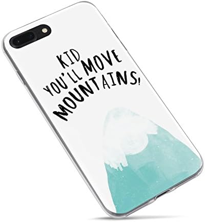 Frepstudio Compatible Bible Verses Inspirational Motivational Quote Kid You'll Move Mountains Life Quotes Soft Clear Side Case Replacement for iPhone 8 Plus/iPhone 7 Plus