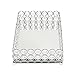 Elegant Designs HG1010-CHR Elipse Crystal Decorative Mirrored Jewelry or Makeup Cosmetic Perfume Vanity Organizer Tray, Chrome