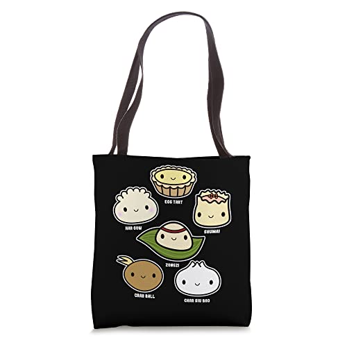 Bolsa Tote Kawaii Dim Sum Friends Aesthetic Hong Kong miniatura 1
