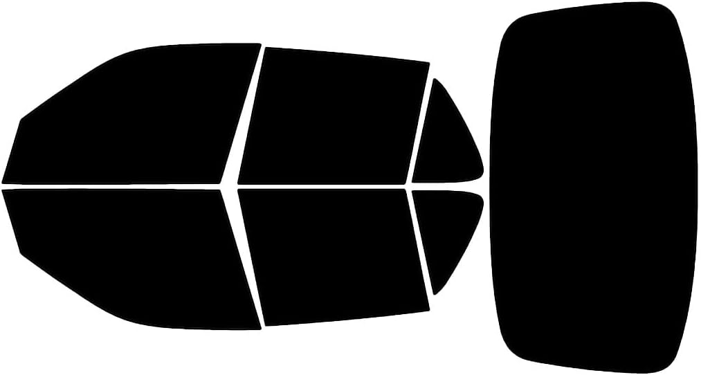 Rvinyl Window Tint Kit Compatible with Saab 9-5 1999-2009 Sedan - Black 5% - Single Ply No Bubble Film - Do it Yourself Vehicle Complete Precut Kit