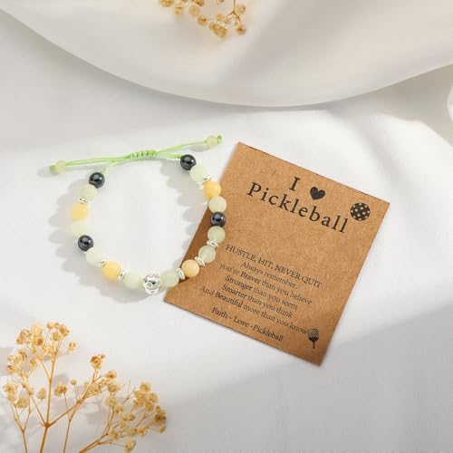 Bracelet Gifts for Pickleball Lovers - Women & Men, Bead Bracelet Accessories Jewelry4