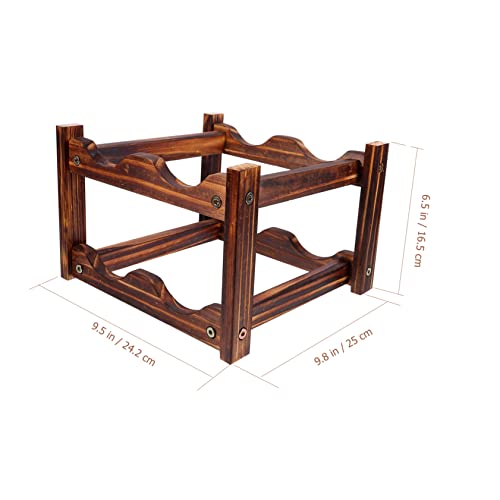 Soporte Decorativo para Botellas de Vino de Madera miniatura 4
