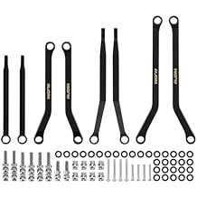 INJORA Black Coating Brass High Clearance Chassis Links for 1/30 Axial SCX30