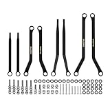 INJORA Schwarz Beschichtete Messing-Hochlenker für 1/30 Axial SCX30