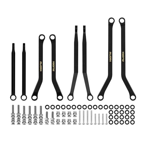 INJORA Black Coating Brass High Clearance Chassis Links for 1/30 Axial SCX30