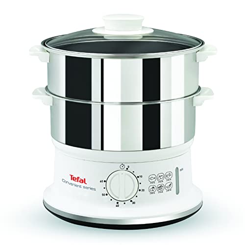 Tefal Dampfgarer elektrisch, 2 Edelstahlbehälter, 6L Fassungsvermögen, Dampfkocher mit 24cm Durchmesser… – Ansicht 2