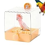 Structure stable : grâce à sa construction résistante à la déformation, le bain pour perruches contribue à prolonger la durée de vie de l'utilisation, cette stabilité facilite les entraînements de