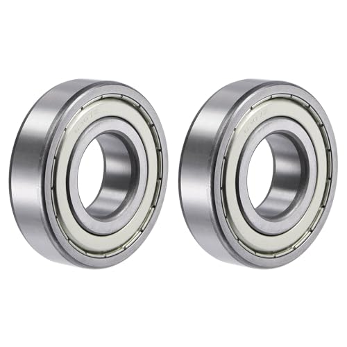 TA-VIGOR 2Pcs 6205ZZ Deep Groove Ball Bearings, Z1 25mm x 52mm x 15mm Double Sealed Industrial Bearings, Chrome Steel Skateboard Bearings for Motor Electrical Instrument Equipment