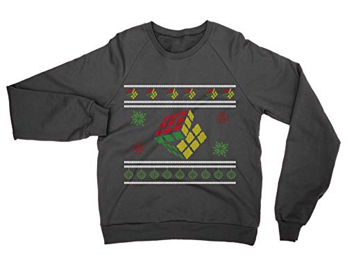Sweatshirt Ugly de Noël en forme de cube imprimé 3D pour les fêtes