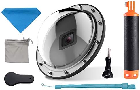 Suptig Dome, Dome Port, Underwater Dome Compatible For GoPro Hero 7 Black, Hero 6, Hero 5, Hero 2018, Waterproof 98ft (30 Meters)