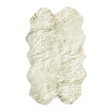 Natural Thick and Lush 2.5 inch Pile Anti-Skid Backing Hypo-Allergenic 100% Genuine Premium Quality...