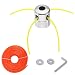 Anyasen Cabezal Desbrozadora Cuerda de Aluminio Cabeza Cortadora de Césped Cabeza Hilo...