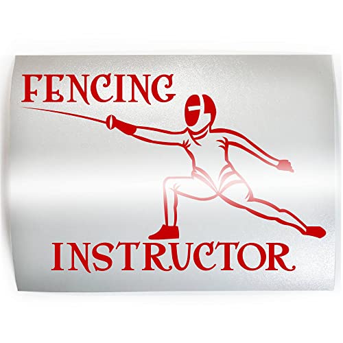Fencing Instructor - Pick Color & Size - Sport Player Decal Sticker D #TOP16