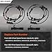 4PCS ABS Wheel Speed Sensor Front & Rear, Left & Right Compatible with 2007-2011 Jeep Wrangler 3.8L, 2012-2017 Jeep Wrangler 3.6L Replace 68003281AA, 68003281AB, 52125003AD, 52125003AB, 52125003AC