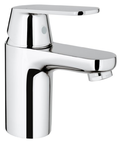 GROHE Eurosmart Cosmopolitan - Bathroom Basin Mixer Tap Single-Lever - Monobloc Installation - S-size - Metal Lever - Low Pressure 0.2 to 5.0 bar - 35 mm Ceramic Cartridge - Chrome - 3282400L