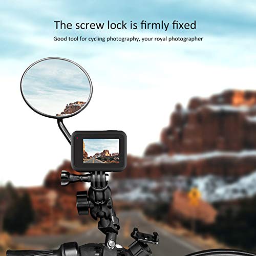 Suporte universal para câmera de motocicleta, suporte de braçadeira para Smartphones e câmera de mov