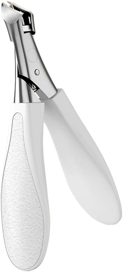 Multifunctional Stainless Steel Cuticle Deadener Nail Clippers Nail Tools Ergonomic Design Easy And Comfortable To Use Easy To Use And Clean Great Choice apply for to major And Home Manicures(White)