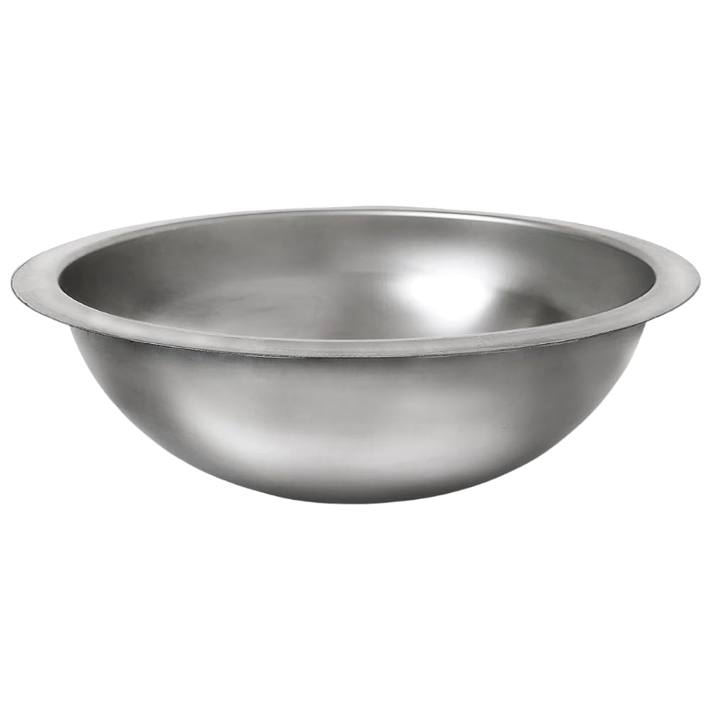 Évier Rond Inox Ø34 cm Cuisine Camping Caravane Sans Trou Robinet