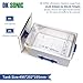 DK SONIC Ultrasonic Cleaner,30L 600W Sonic Cleaner with Heater&Mechanical Timer,Ultrasonic Carburetor Cleaner for Cleaning Gun,Engine,Carburetors,Chains(Include Basket)