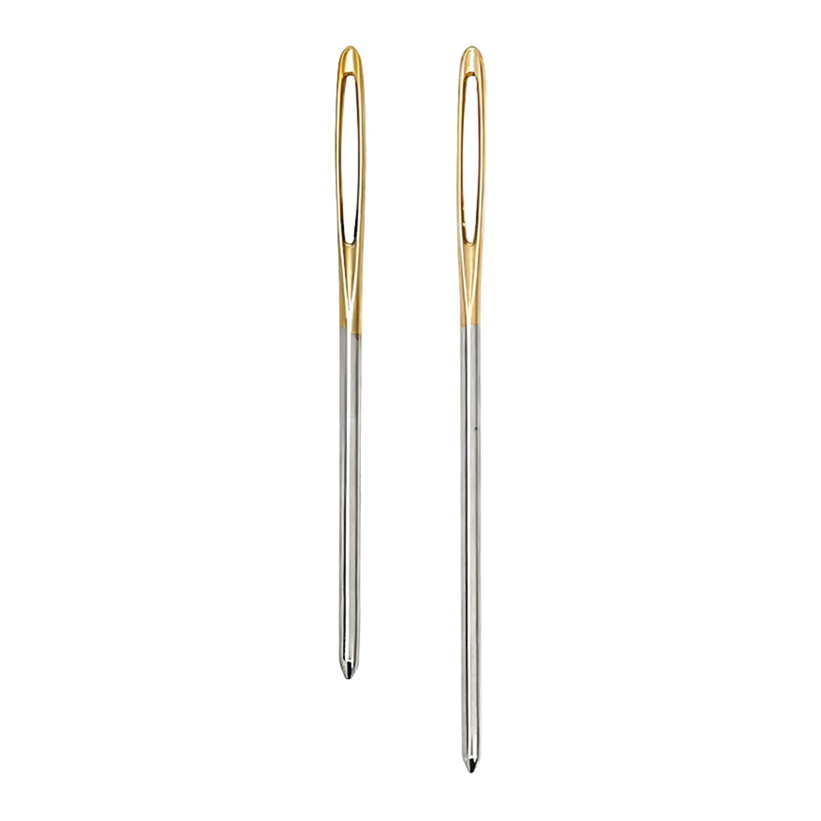 2-Pack Large Eye Blunt Needles for Knitting & Darning - Extra-Thick Hand Sewing Needles for Yarn, Wool, and Craft Projects (Easy Threading & Safe Use)
