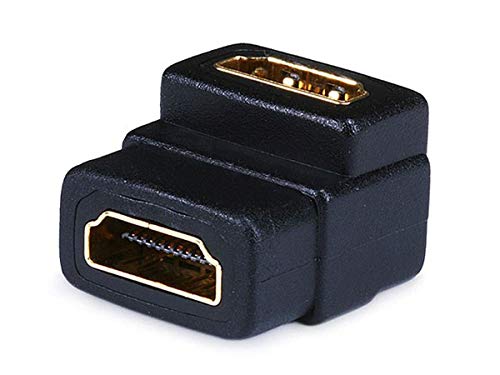 Monoprice acoplador HDMI hembra a hembra 90° miniatura 1