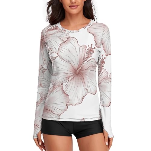 T-shirt d'entraînement d'été à motif hibiscus pour vos séances de fitness en plein air