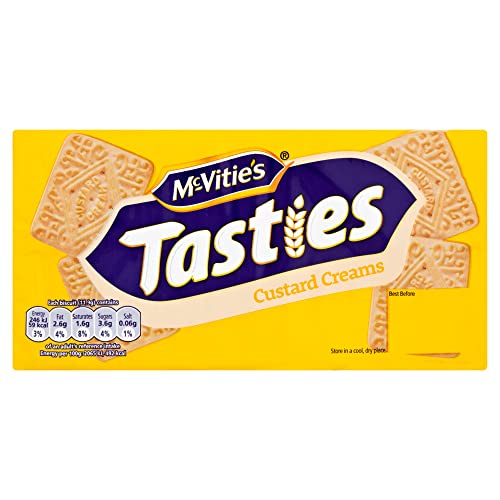 McVitie's Tasties Custard Creams Biscuits, 300 g (Pack of 1)
