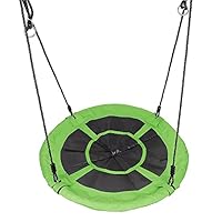 Balançoire Nid D'oiseau Rond 100 Cm - Pour Intérieur Et Extérieur, Supporte 100 Kg - 10
