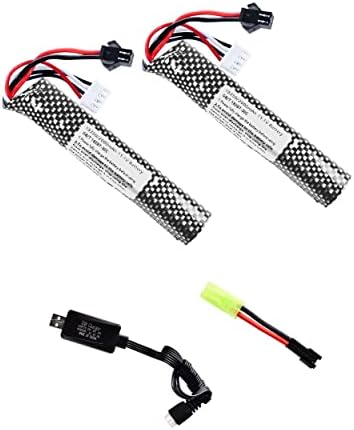 Plug N Play Battery Gens Ace 25C 1200mAh 7.4V Airsoft Battery - 2S1P With Deans Plug For AEG 1200mah Deans Battery - View #6
