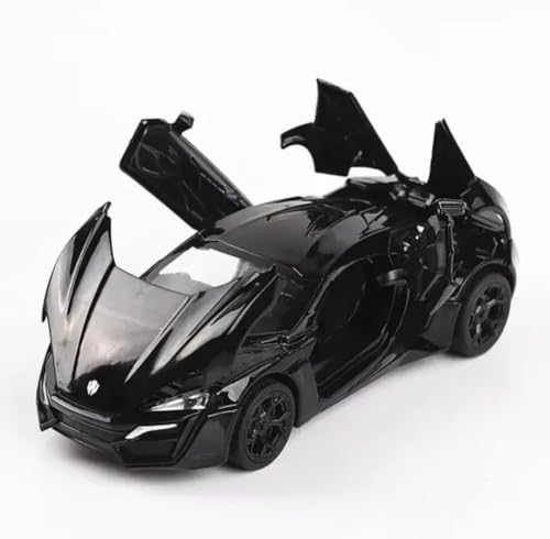 Image of Lykan Hyper Toy car Metal Die Cast Open Door Sports Car Toy for Boys with Light & Car Sound for Kids (Black)