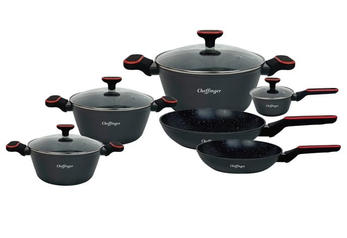 10 Teiliger Töpfe, Bratpfannen und Kochtopf SET - MUST HAVE in jeder...