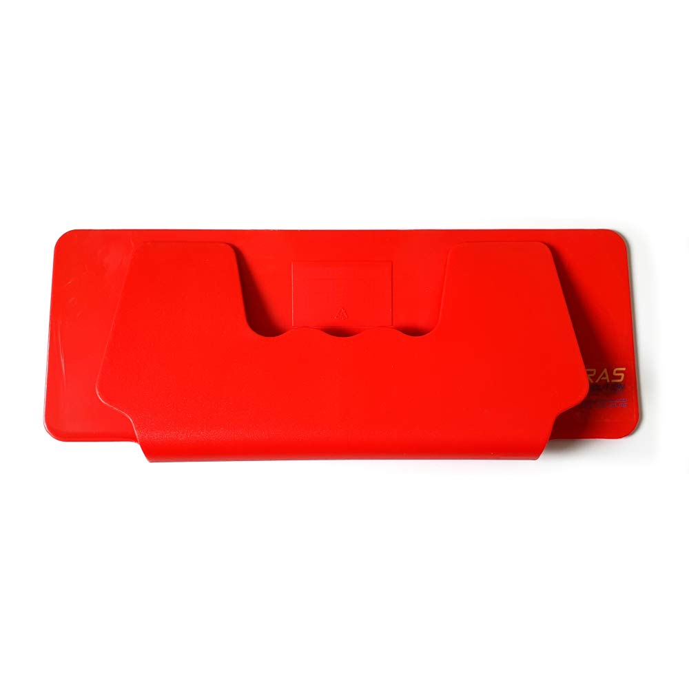 Caducée Soins Santé Clip Pare-Soleil Infirmier SIGNAL SAFETY - Caducée Rétro-Réfléchissant Rouge - 30x11cm - Fabriqué France Plaque Rétro-réfléchissante Soins