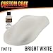Custom Coat Bright White 2 Gallon (8 Quart) Urethane Spray-On Truck Bed Liner Kit with Spray Gun and Regulator - Easy Mixing, Shake, Shoot - Textured Protective Coating, Prevent Rust - Car, Auto
