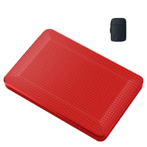 Huante Portable External Hard Drive 2tb / 1tb / 250/80gb, Usb 3.0 Backup Storage with Bag, Suitable for Personal Computers, Desktops, Laptops, Window, Macbook, Xbox, Ps4 (2TB,Red)